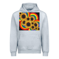 Heather Grey Pride sunflower tumbler Urban Hoodie - FaDigitalArtStudio