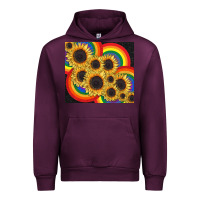 Mauve Wine Pride sunflower tumbler Urban Hoodie - FaDigitalArtStudio
