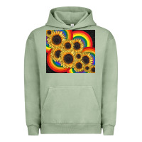 Pigment Oil Green Pride sunflower tumbler Urban Hoodie - FaDigitalArtStudio