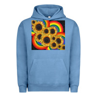 Pigment Pebble Blue Pride sunflower tumbler Urban Hoodie - FaDigitalArtStudio