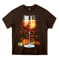 Chocolate Brown Thanksgiving Fall Heavy Core Tee - FaDigitalArtStudio