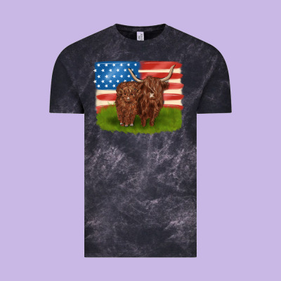 American Cows Vintage Tee Designed By Maliassmallbusiness