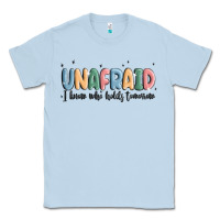 Dusty Blue unafraid Classic Tee - MaliasSmallBusiness