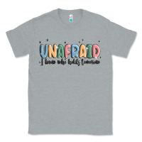 Heather Grey unafraid Classic Tee - MaliasSmallBusiness