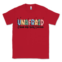 Red unafraid Classic Tee - MaliasSmallBusiness
