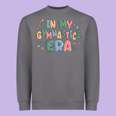In My Gymnastics Era Heavyweight Sweatshirt Designed By Maliassmallbusiness