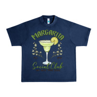 Navy margarita social club Urban Heavy Tee - MaliasSmallBusiness