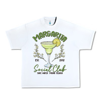White margarita social club Urban Heavy Tee - MaliasSmallBusiness