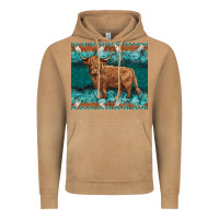 Vintage Camel turquoises gemstones cowhide highland cow Vintage Hoodie - BarkalooDesign