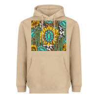 Mushroom western cactus with sunflowers and turquoise tumbler tbs Heavyweight Hoodie - TumblerDesignByShophia