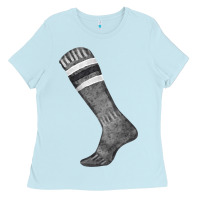 Baby Blue black sock fa element Ladies Tee - FaDigitalArtStudio