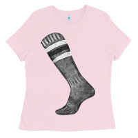 Bubblegum Pink black sock fa element Ladies Tee - FaDigitalArtStudio