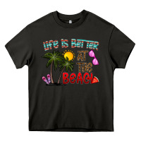 Asphalt life is better at the beach Heavy Core Tee - CowhideDigitalArt