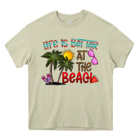Mossy life is better at the beach Heavy Core Tee - CowhideDigitalArt