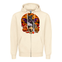 Sandshell halloween pitbull dog Zipper Hoodie - RanaPortraitStore