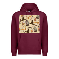 Burgundy wizard items Premium Hoodie - TumblerDesignByShophia