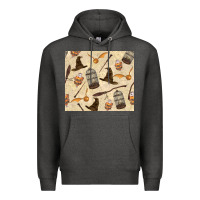 Charcoal Heather wizard items Premium Hoodie - TumblerDesignByShophia