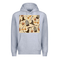 Heather Grey wizard items Premium Hoodie - TumblerDesignByShophia