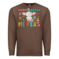 Chestnut Happy Easter Heifers Easter Day Premium Sweatshirt - HowdyJamesFarm