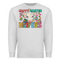 Dove Grey Happy Easter Heifers Easter Day Premium Sweatshirt - HowdyJamesFarm