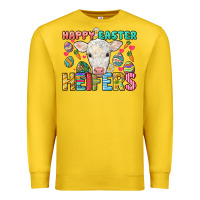 Lemon Happy Easter Heifers Easter Day Premium Sweatshirt - HowdyJamesFarm