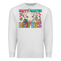 Oatmeal Heather Happy Easter Heifers Easter Day Premium Sweatshirt - HowdyJamesFarm