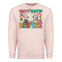 Pale Pink Happy Easter Heifers Easter Day Premium Sweatshirt - HowdyJamesFarm