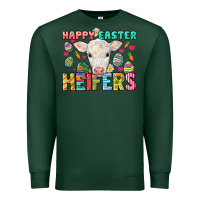 Sports Green Happy Easter Heifers Easter Day Premium Sweatshirt - HowdyJamesFarm