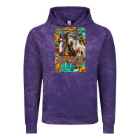 Cloud Purple Western Ranch Life Mustang Horse Vintage Hoodie - LillyAllenDesigns