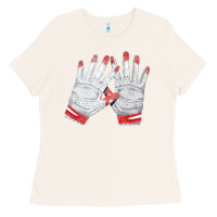 Bone batting gloves Ladies Tee - FaDigitalArtStudio