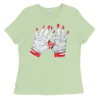 Matcha batting gloves Ladies Tee - FaDigitalArtStudio