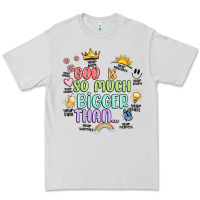 Dove Grey god is bigger Premium Tee - JahusDesignShop