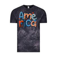 Cloud Black america Vintage Tee - MaliasSmallBusiness
