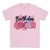 Bubblegum Pink birthday queen Classic Tee - MaliasSmallBusiness