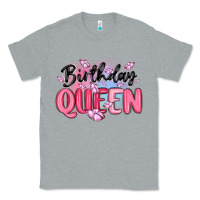 Heather Grey birthday queen Classic Tee - MaliasSmallBusiness