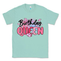 Seafoam birthday queen Classic Tee - MaliasSmallBusiness