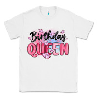 White birthday queen Classic Tee - MaliasSmallBusiness