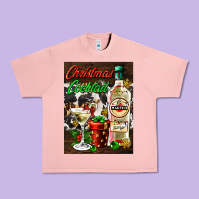 Christmas Cocktail Martini  Air Freshener Urban Heavy Tee Designed By Adodesignshop