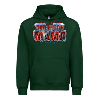 Forest Green American Mama Mother's Day Urban Hoodie - FaDigitalArtStudio