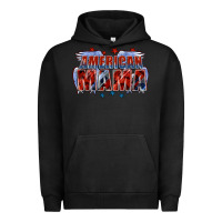 Pigment Black American Mama Mother's Day Urban Hoodie - FaDigitalArtStudio