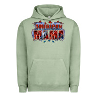 Pigment Oil Green American Mama Mother's Day Urban Hoodie - FaDigitalArtStudio