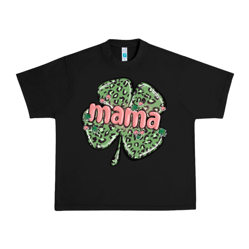 Leopard Shamrock Mama Urban Heavy Tee by MaliasSmallBusiness | Teevron