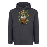 Smoke Western whiskey bottle Heavyweight Hoodie - HowdyJamesFarm