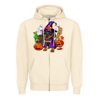 Sandshell Halloween dachshund puppy dog Zipper Hoodie - RanaPortraitStore