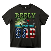 Asphalt reely awesome dad Heavy Core Tee - HRA Design Shop