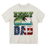 Cream reely awesome dad Heavy Core Tee - HRA Design Shop