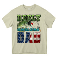 Mossy reely awesome dad Heavy Core Tee - HRA Design Shop