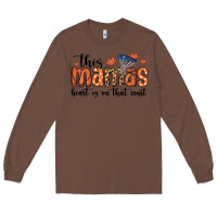 Chestnut this mamas heart is on that court Long Sleeve Tee - MaliasSmallBusiness