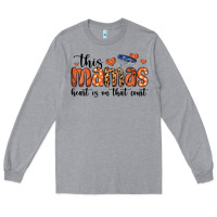 Heather Grey this mamas heart is on that court Long Sleeve Tee - MaliasSmallBusiness