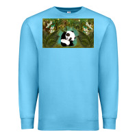 Ocean Blue cute panda Premium Sweatshirt - TumblerDesignByShophia